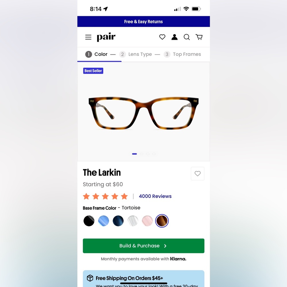 🍉🍉🍉Never worn Pair Larkin frames